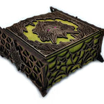 Keepsake Box Wooden Laser-Cut Fantasy Design for Gaming Collectibles