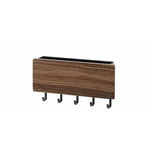Key Organizer Bamboo Wall-Mount 6.6 Lb Capacity