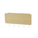 Key Organizer Bamboo Wall-Mount 6.6 Lb Capacity