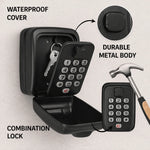 Key Safe Weatherproof Zinc Alloy Outdoor Mountable