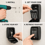 Key Safe Weatherproof Zinc Alloy Outdoor Mountable