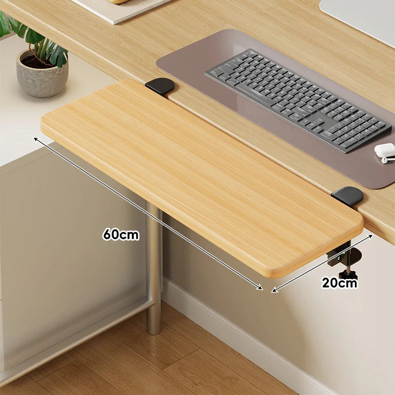 Keyboard Tray Under-Desk Sliding Clamp-On Mount