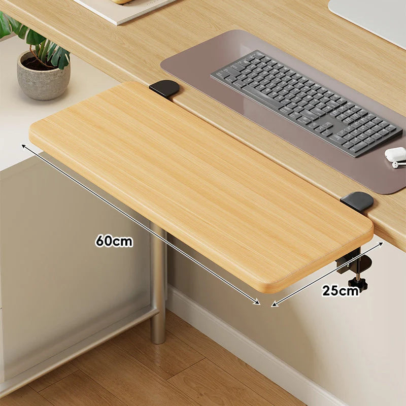 Keyboard Tray Under-Desk Sliding Clamp-On Mount