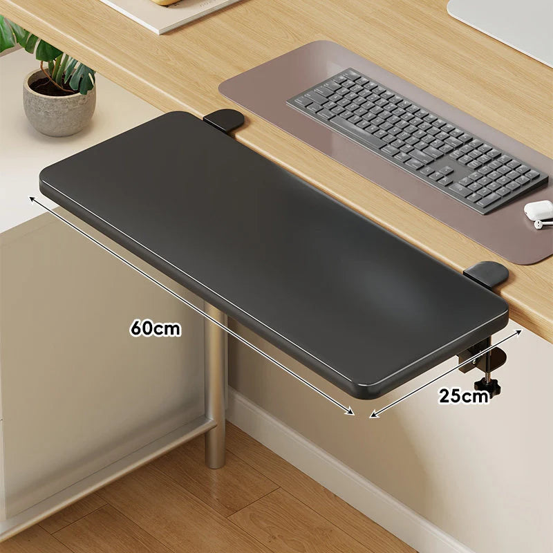 Keyboard Tray Under-Desk Sliding Clamp-On Mount