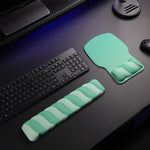Keyboard Wrist Rest Soft Silicone Wave Design Wipe-Clean Surface