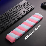 Keyboard Wrist Rest Soft Silicone Wave Design Wipe-Clean Surface