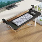 Keyboard and Mouse Tray Sliding Clamp-On Desk Mount