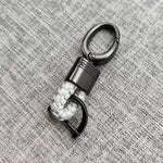 Keychain Lanyard Woven Loop Metal Key Ring
