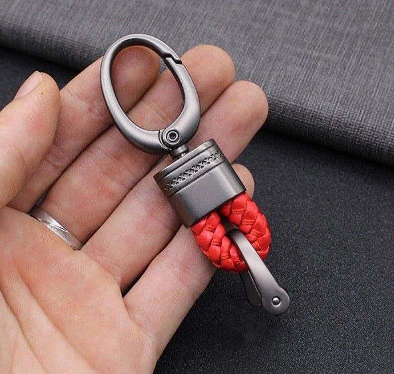 Keychain Lanyard Woven Loop Metal Key Ring