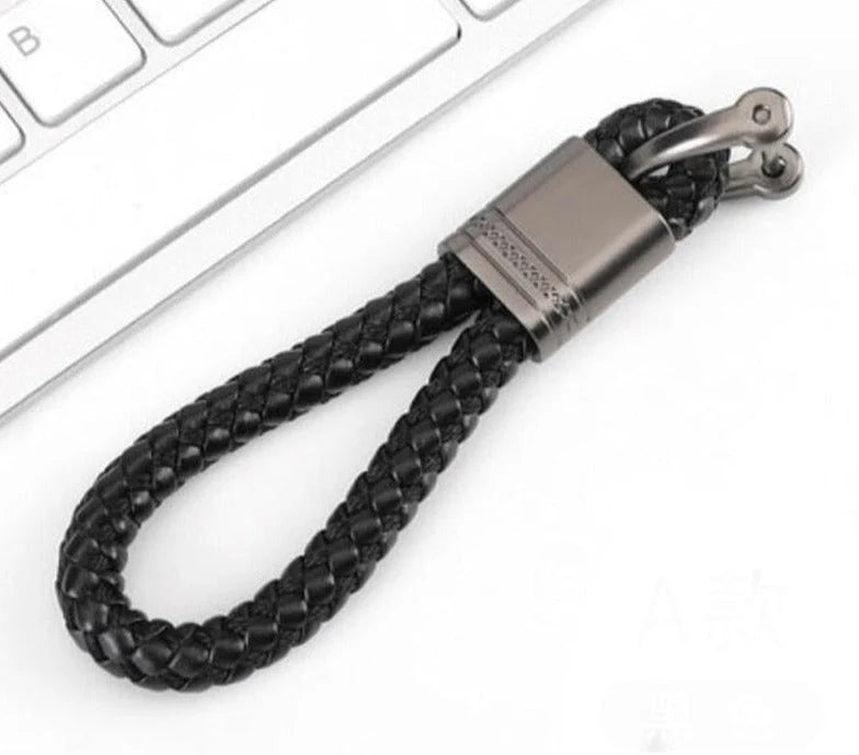 Keychain Lanyard Woven Loop Metal Key Ring