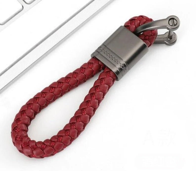 Keychain Lanyard Woven Loop Metal Key Ring
