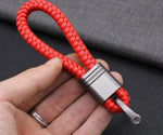 Keychain Lanyard Woven Loop Metal Key Ring