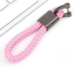 Keychain Lanyard Woven Loop Metal Key Ring