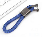 Keychain Lanyard Woven Loop Metal Key Ring