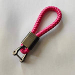 Keychain Lanyard Woven Loop Metal Key Ring