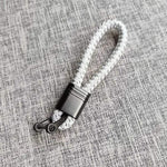 Keychain Lanyard Woven Loop Metal Key Ring