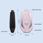 Keychain Power Bank Compact 1500mAh Type-C