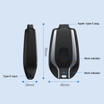 Keychain Power Bank Compact 1500mAh Type-C