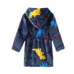 Kids Bathrobe Hooded Soft Flannel Quick-Drying
