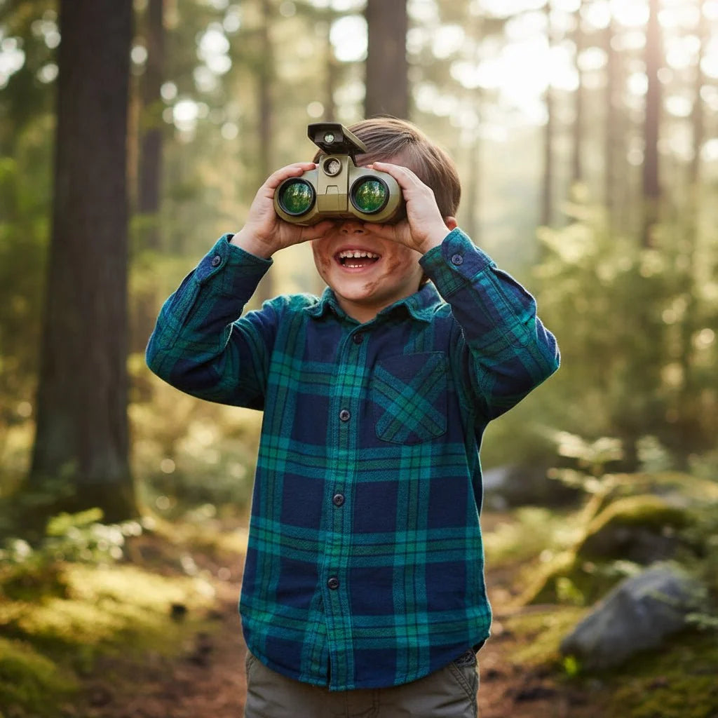 Kids’ Binoculars Lightweight Day & Night Viewing Impact-Resistant Plastic