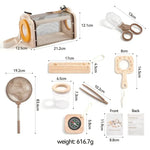 Kids Bug Observation Kit Wood Components & Magnifying Tools