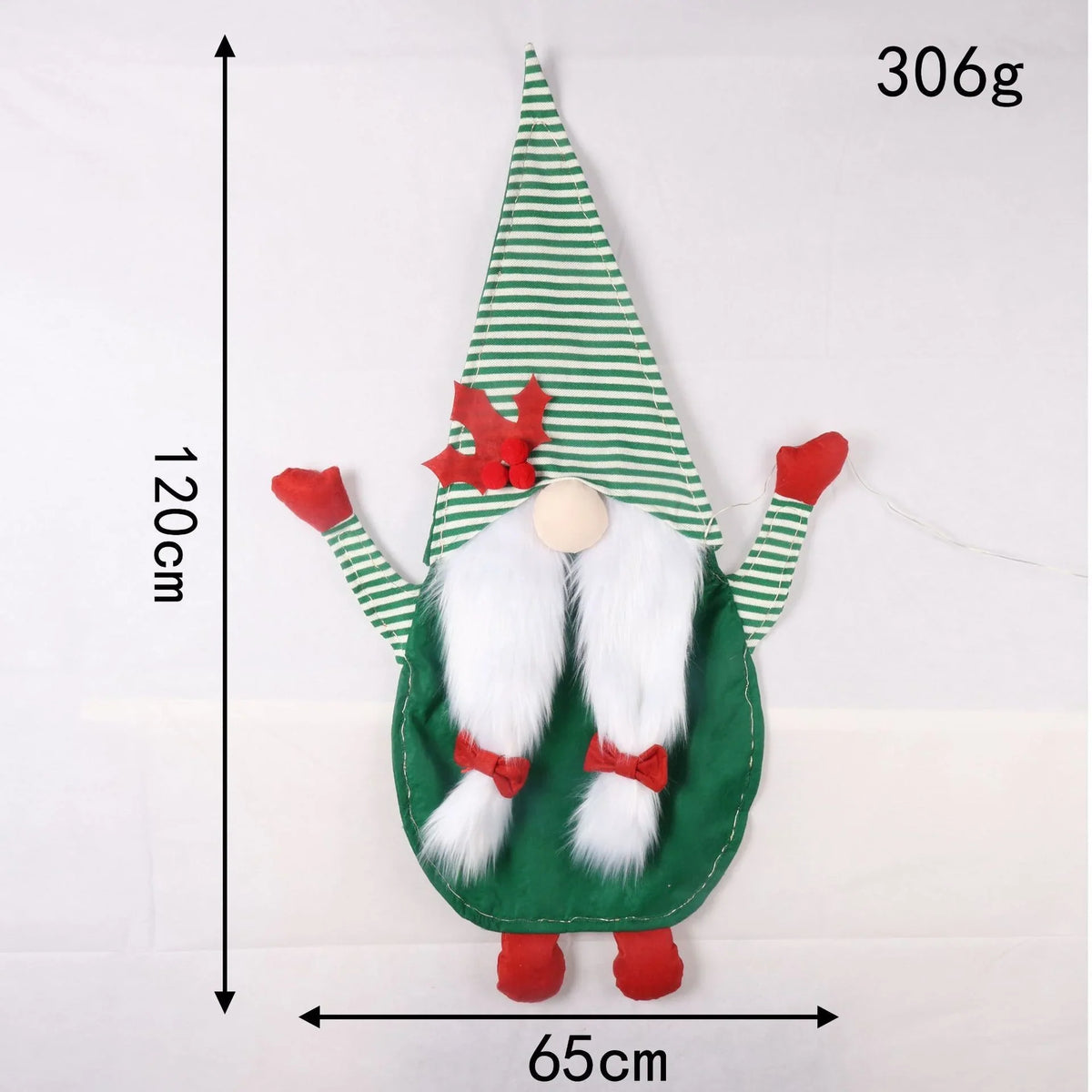 Kids Christmas Stocking Playful Character Motif Durable Fabric