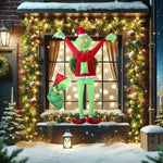 Kids Christmas Stocking Playful Character Motif Durable Fabric