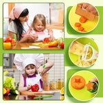Kids Cooking Tool Set Easy-Grip 6-Piece Cutting & Peeling