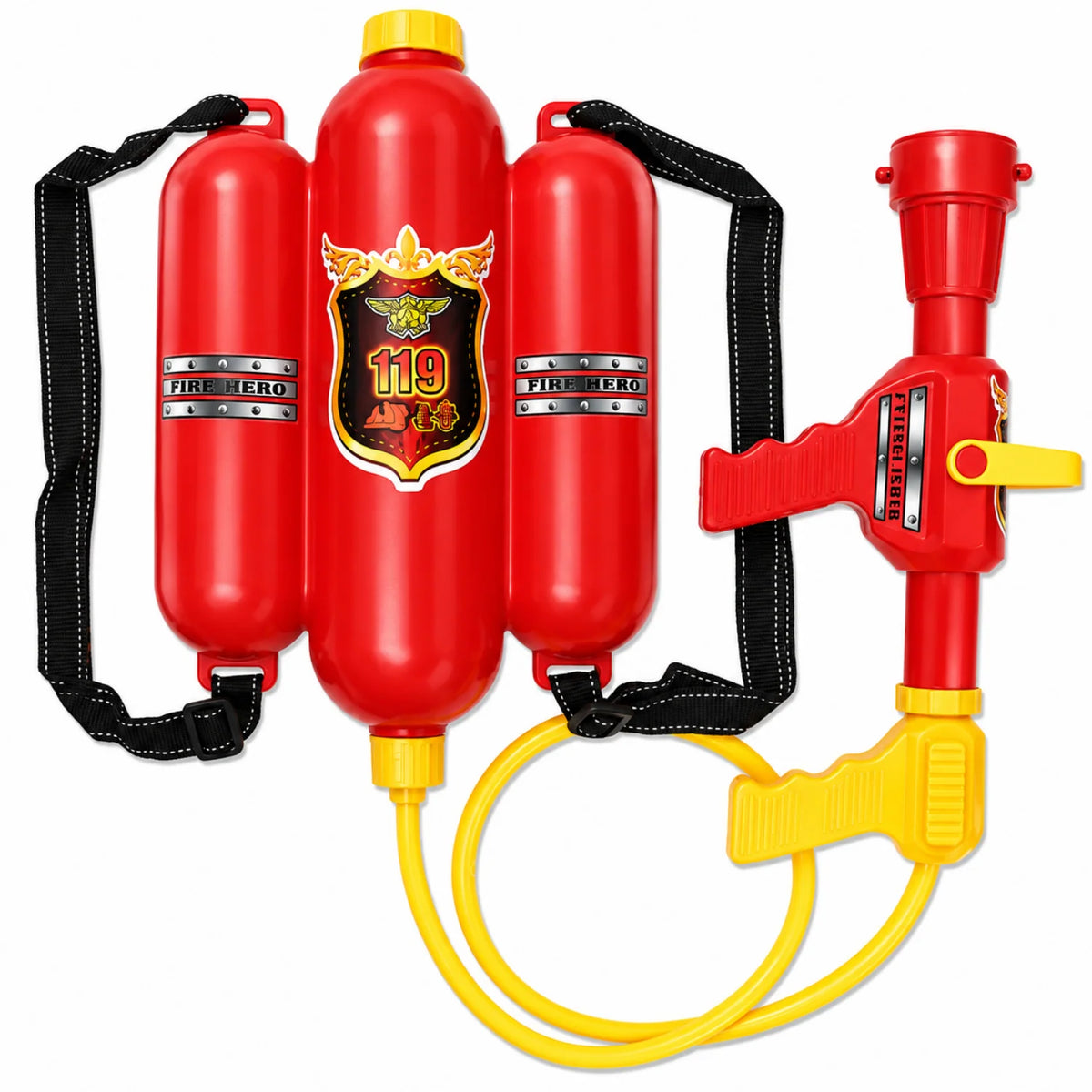 Kids Firefighter Costume Lightweight Zip-Front Uniform