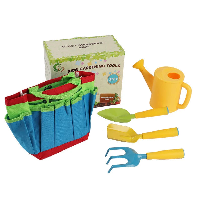 Kids Gardening Tool Set Child-Safe Ergonomic Carry Bag