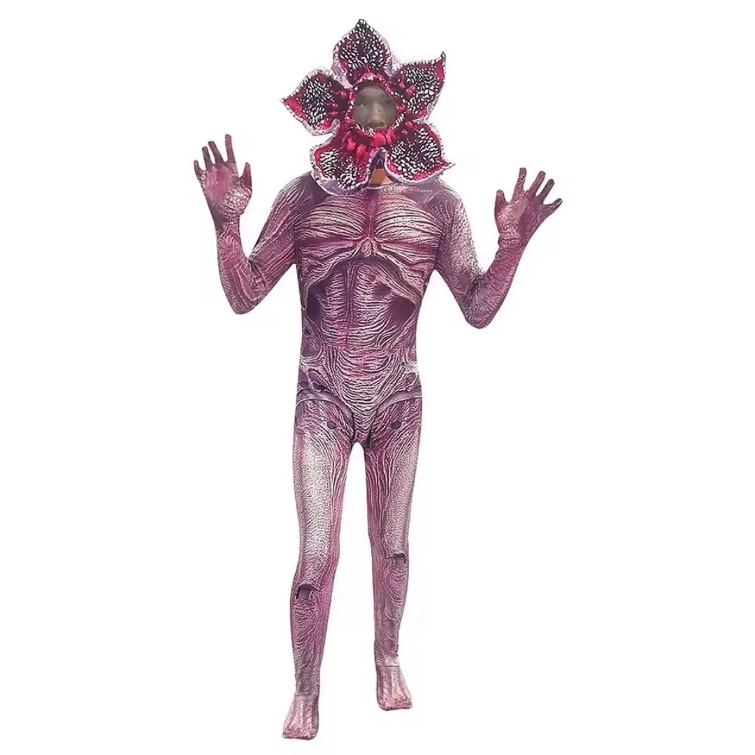 Kids Halloween Costume One-Piece Jumpsuit & Mask Set