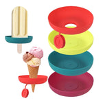Kids Ice Cream & Popsicle Holder Drip-Proof Silicone 4-Pack