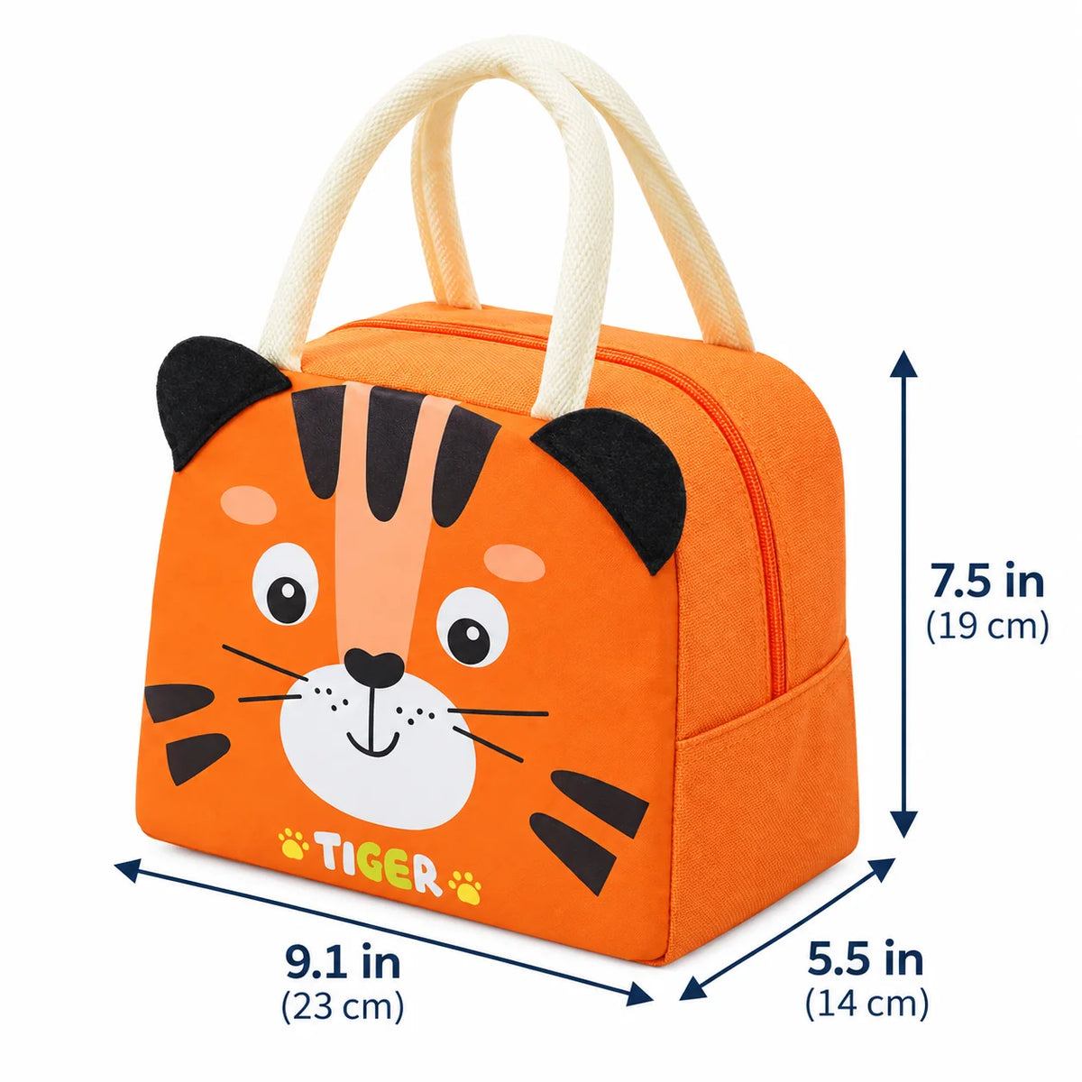 Kids Lunch Bag Insulated Wipe-Clean Lining Padded Handles