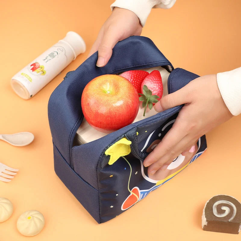 Kids Lunch Bag Insulated Wipe-Clean Lining Padded Handles