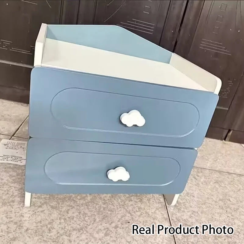 Kids Nightstand MDF Compact Drawer Storage
