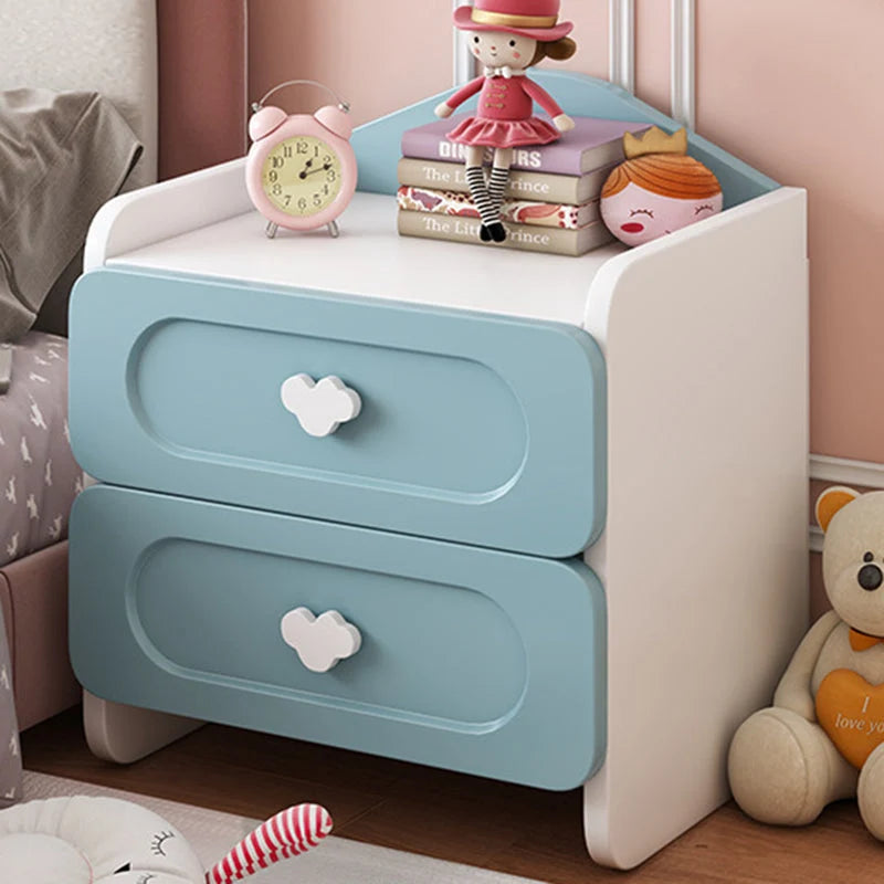 Kids Nightstand MDF Compact Drawer Storage