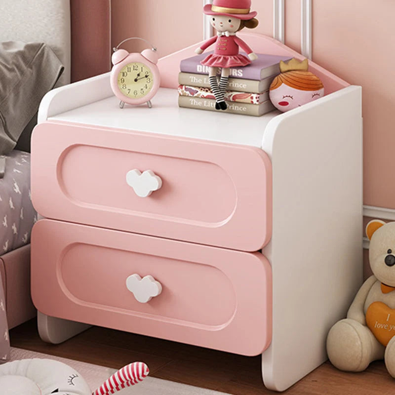 Kids Nightstand MDF Compact Drawer Storage