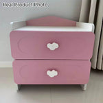 Kids Nightstand MDF Compact Drawer Storage
