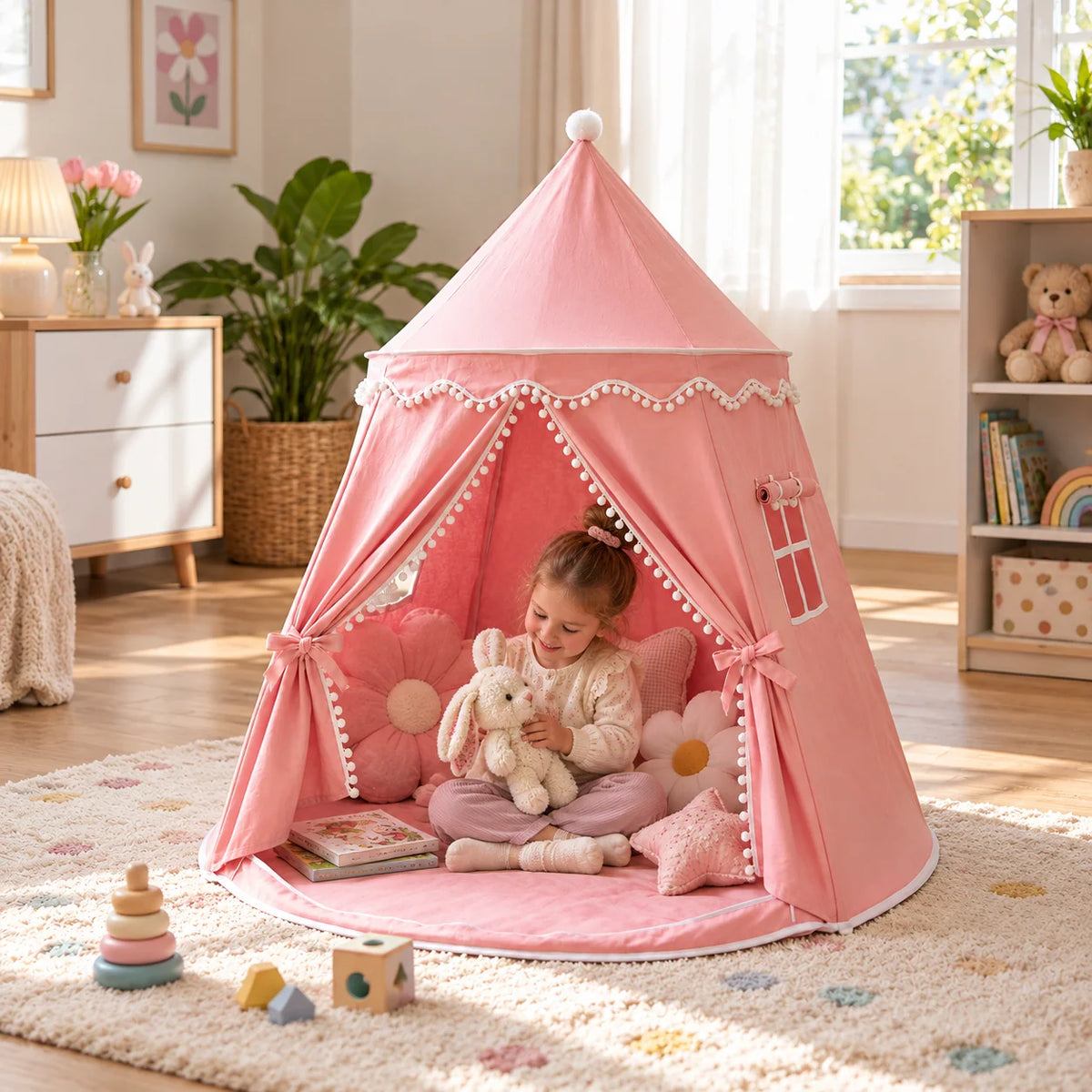 Kids Play Tent Cozy Reading & Imaginative Play Hideaway