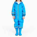 Kids Rain Suit Full-Coverage Reflective Water-Repellent