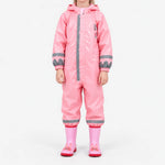 Kids Rain Suit Full-Coverage Reflective Water-Repellent