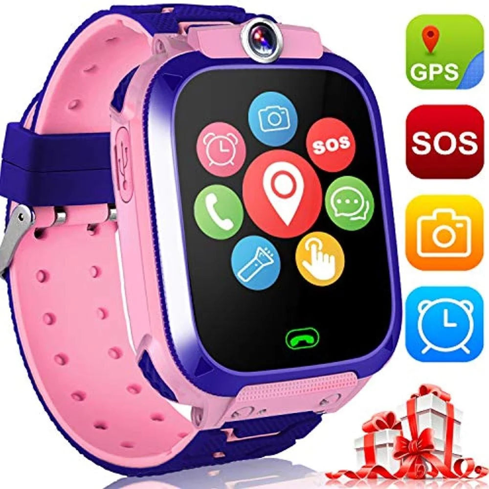 Kids' Smartwatch GPS Tracking SOS Button Calling Function