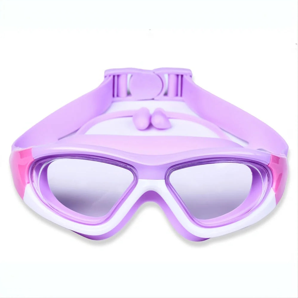 Kids Swimming Goggles Anti-Fog Silicone Seal & Adjustable Strap