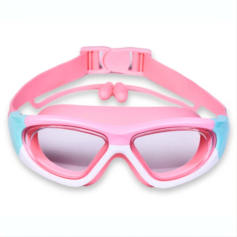 Kids Swimming Goggles Anti-Fog Silicone Seal & Adjustable Strap