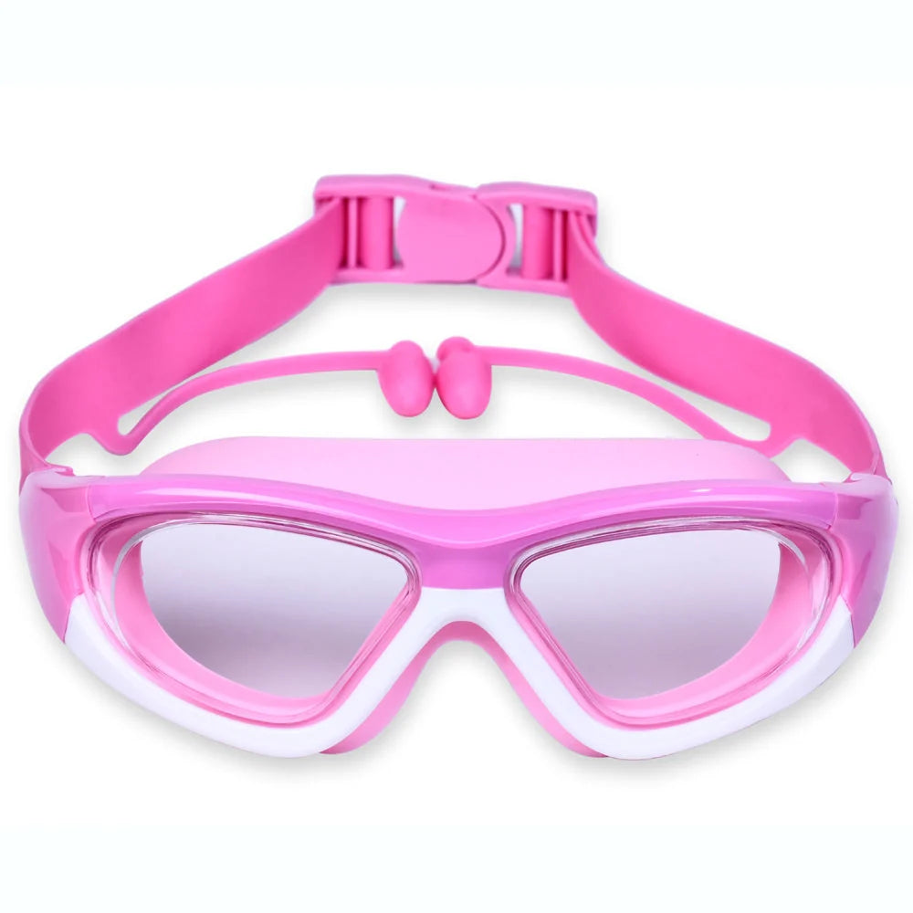 Kids Swimming Goggles Anti-Fog Silicone Seal & Adjustable Strap