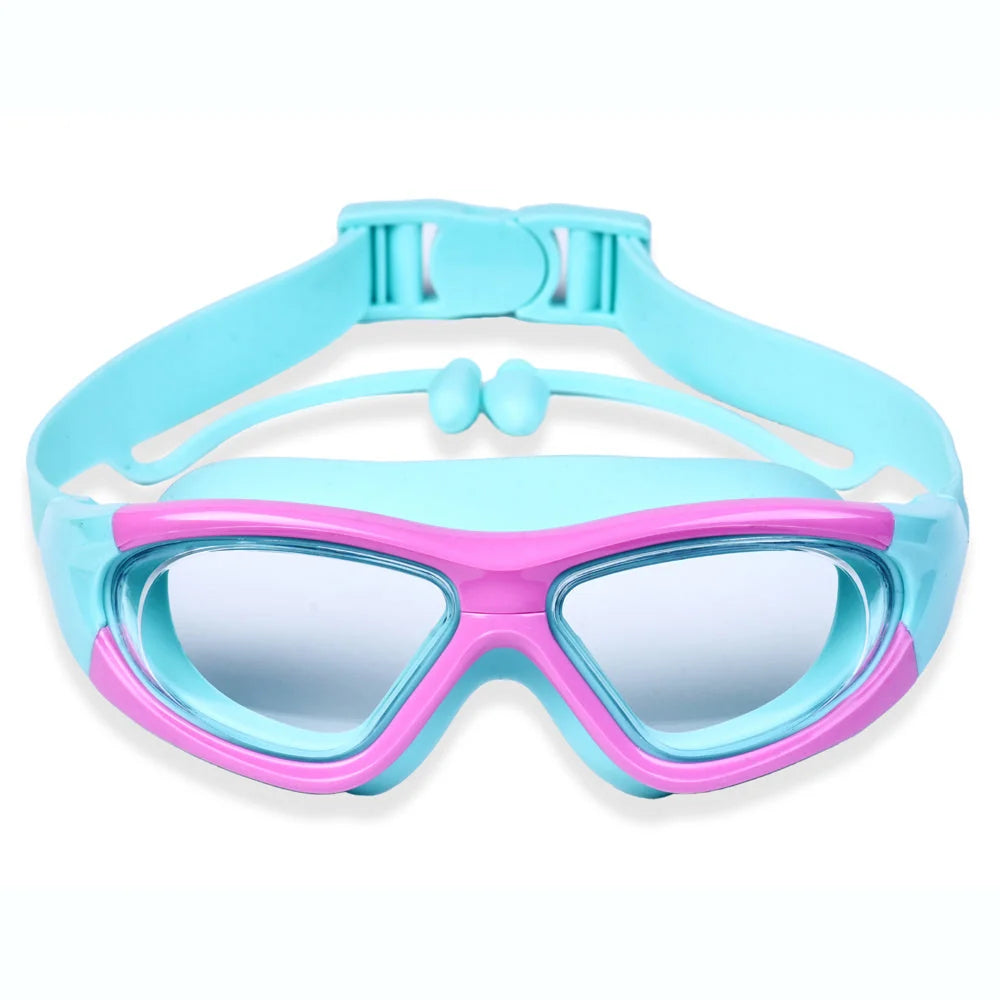 Kids Swimming Goggles Anti-Fog Silicone Seal & Adjustable Strap