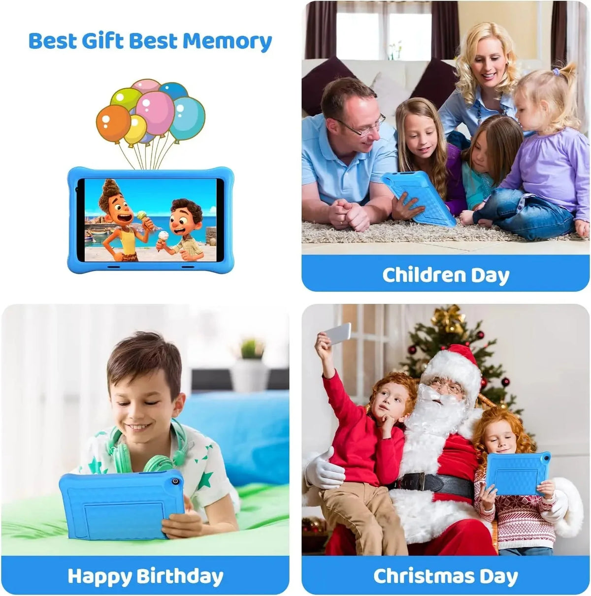 Kids Tablet 8-Inch Eye-Care Display & Parental Controls