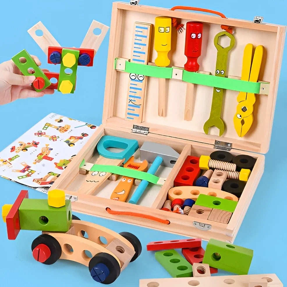 Kids Toolbox Set 35-Piece Child-Safe Portable Case