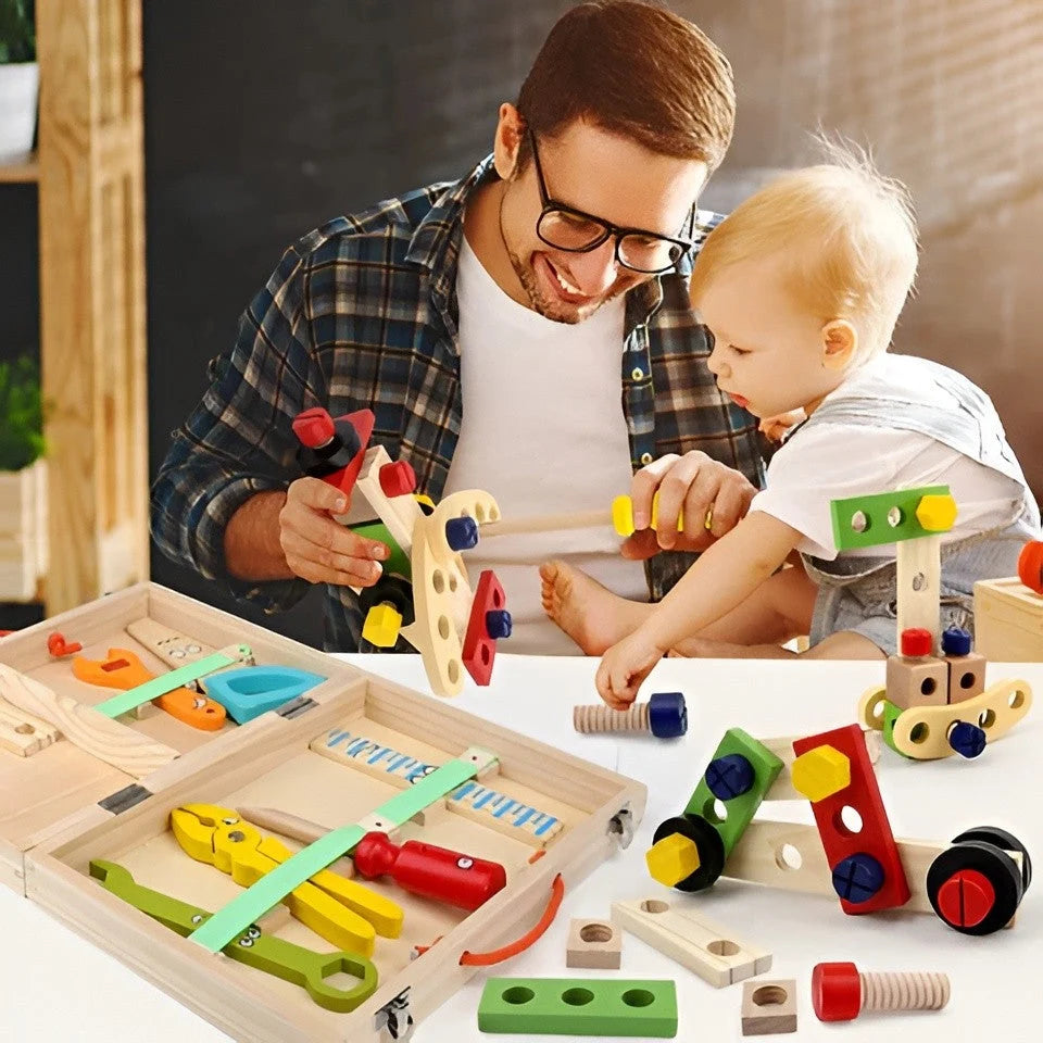 Kids Toolbox Set 35-Piece Child-Safe Portable Case