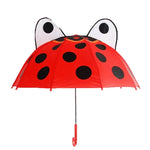 Kids Umbrella Manual Open Rounded Tips Colorful Canopy